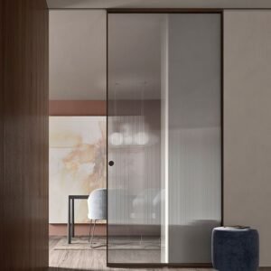 Glass and wood doors_ a fusion of light and resistance