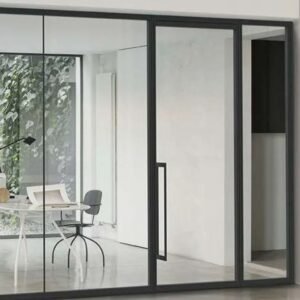 Ultralight glass partition walls IOC project_ transparency, brightness and privacy